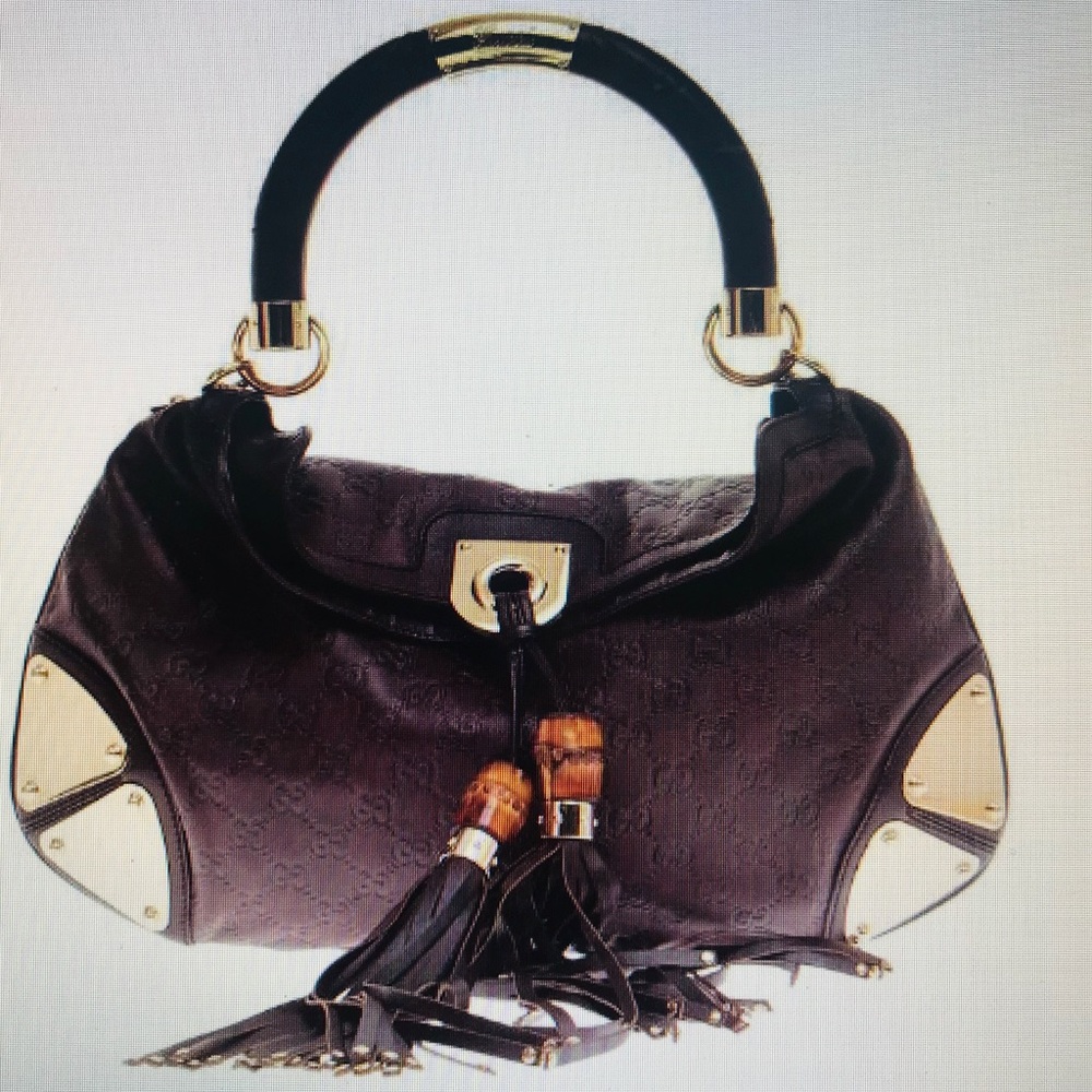 💯 Authentic GUCCI Indy Tassel Hobo Bag
